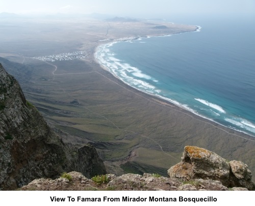Mirador Montana Bosquecillo view to Famara
