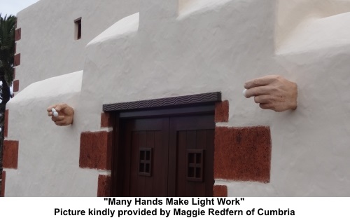 Many hands make light work. Picture by Maggie Redfern of Cumbria