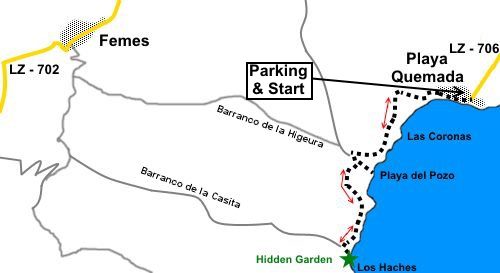 walk to Barranco de la Casita and the Hidden Garden