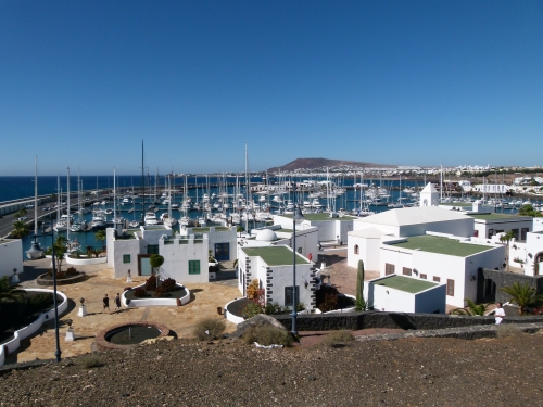 Playa Blanca looking over the Marina Rubicon