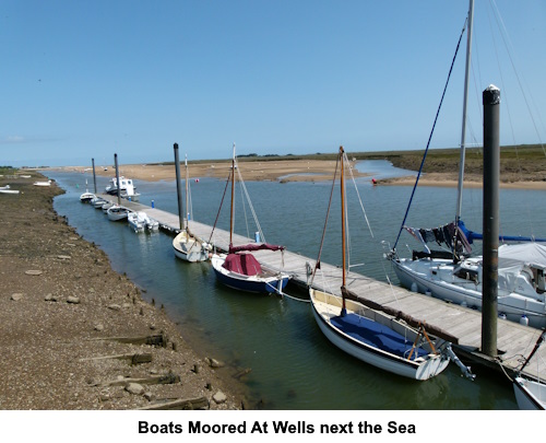 Moorings at Wells next the Sea