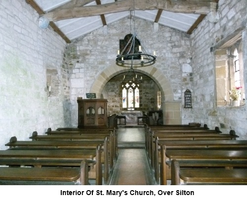 Interior of St Marys Church at Over Silton