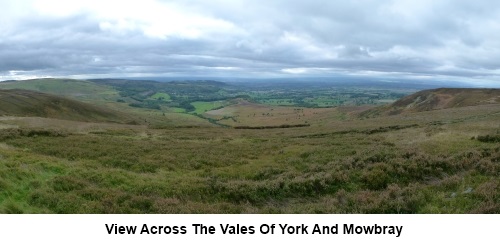 View across the Vales of York and Mowbray