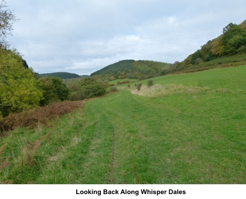 Looking back along Whisper Dales