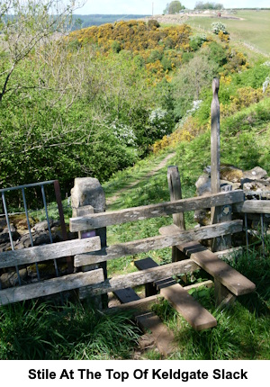 Stile at the top of Keldgate Beck.