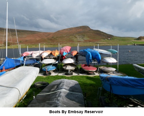 Boats by Embsay Reservoir