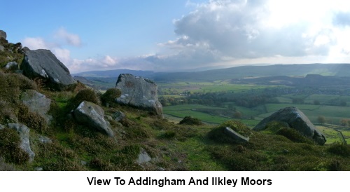 View to Addingham and Ilkely Moors
