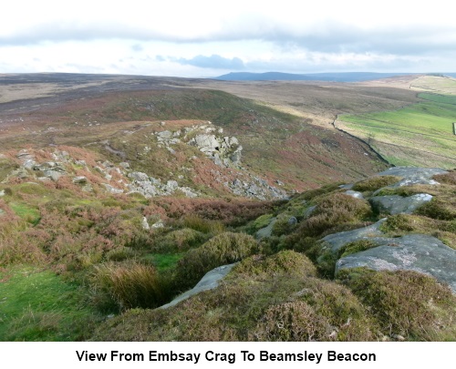 View from Embsay Crag to Beamsley Beacon