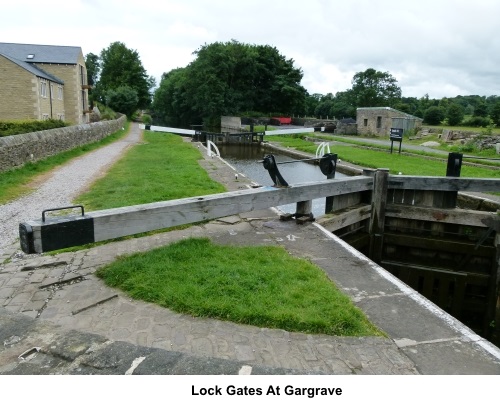Lock gates at Gargrave