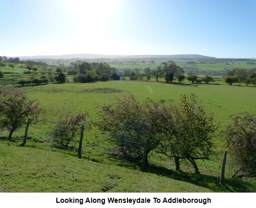 Looking along Wensleydale to Addleborough