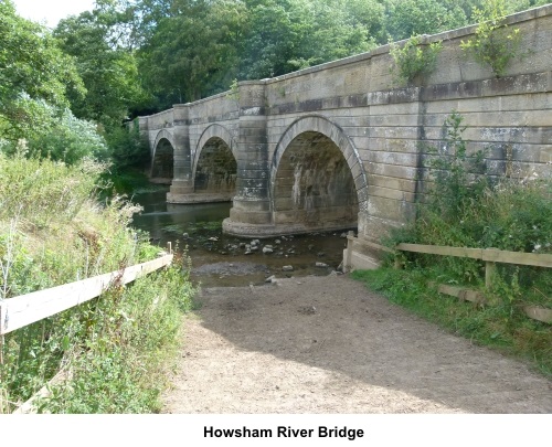 Howsham river bridge over the river Derwent