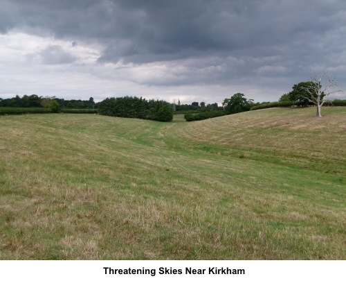 Threatening skies near Kirkham