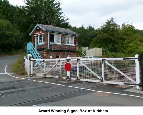 Signal box at Kirkham Abbey