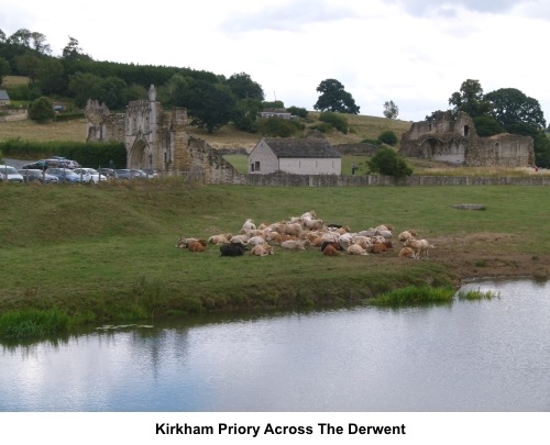 Kirkham Priory across the River Derwent