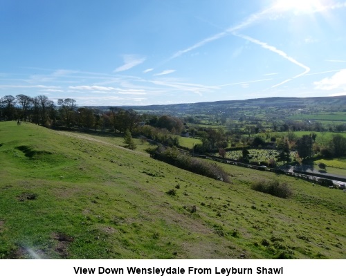 View down Wensleydale from Leyburn Shawl