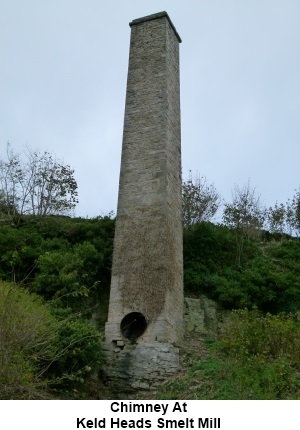 Keld Heads Smelt Mill chimney