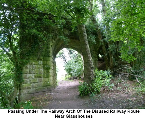 The old railway arch near Glasshouses.