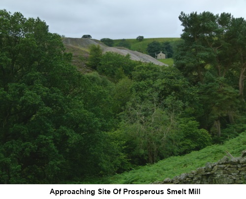 Approaching the site of the Prosperous Smelt Mill