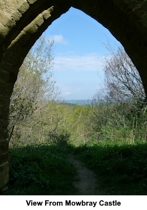 A view through a Mowbray Castle window.
