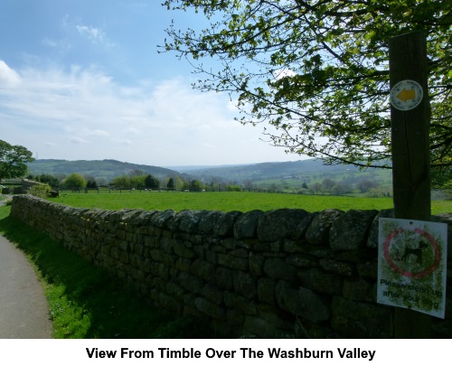 View from Timble over the Washburn Valley.