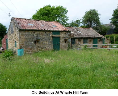 Old farm buildings at Wharfe Hill Farm