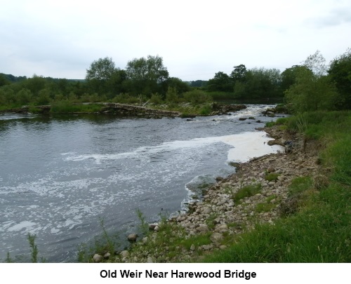 The old weir near Harewood Bridge