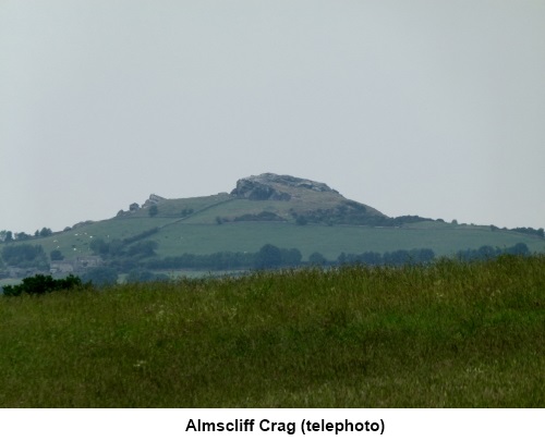 Almsciff Crag through telephoto lens