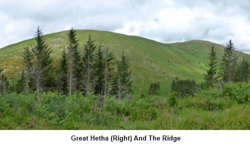 Great Hetha to the right and the ridge.