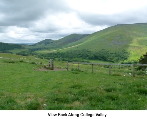 View back along College Valley