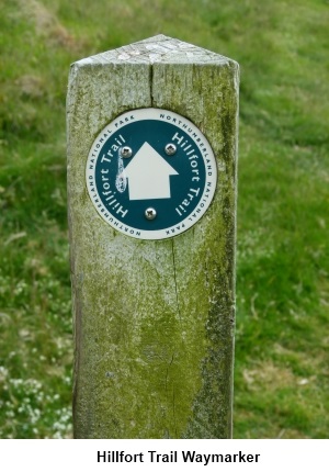 Hillfort Walk trail marker