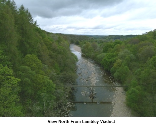 View north from Lambley Viaduct