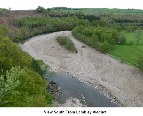 View south from Lambley Viaduct