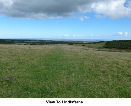 View to Lindisfarne.