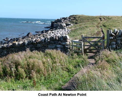 The Coast Path at Newton Point.
