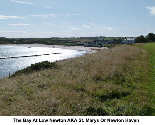 The bay at Low Newton, also known as St. Marys or Newton Haven.