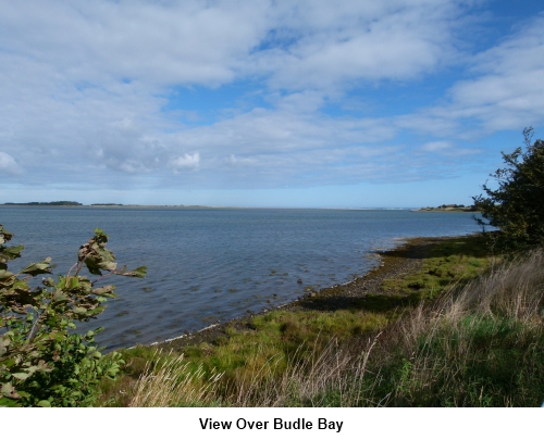 View over Budle Bay.