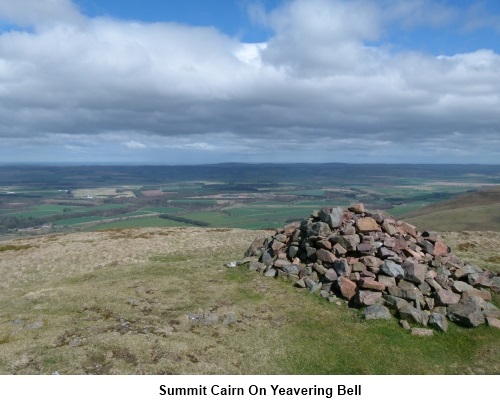 Summit cairn on Yeavering Bell