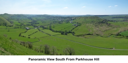 Panoramic view south from Parkhouse Hill