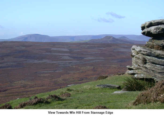 Win Hill from Stanage Edge