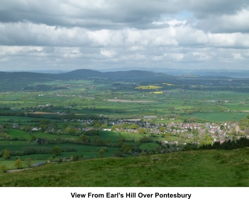 View from Earl's Hill over Pontesbury