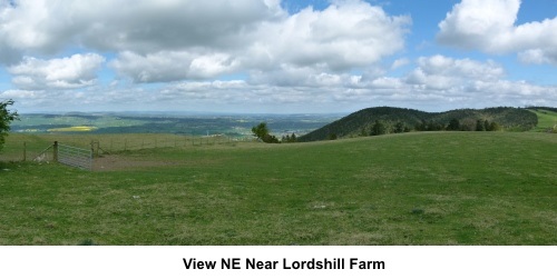 View near Lordshill Farm
