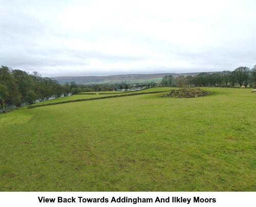 View back towards Addingham and Ilkley Moors.