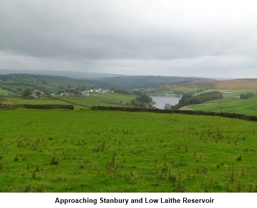 Approaching Stanbury and Low Laithe reservoir