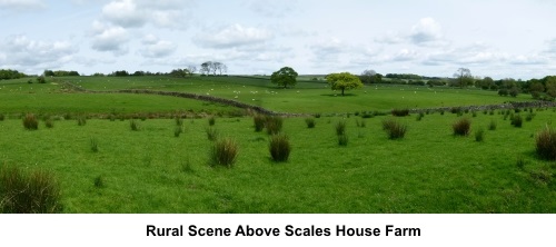 Rural scene above Scales House Farm