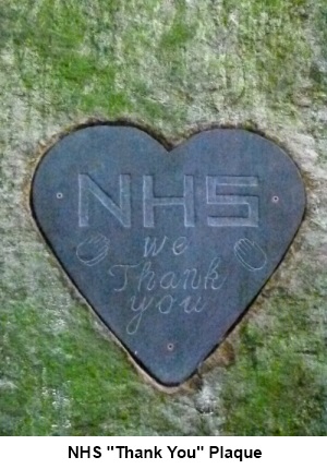NHS Thank You plaque