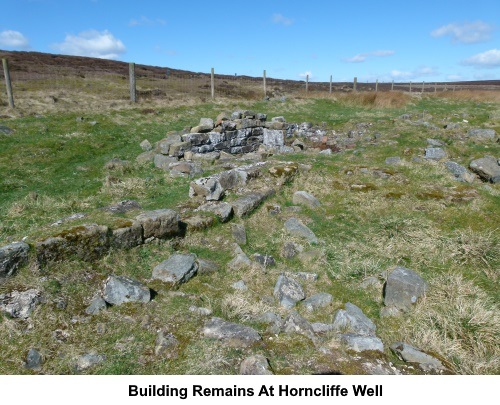 Building remains at Horncliffe Well