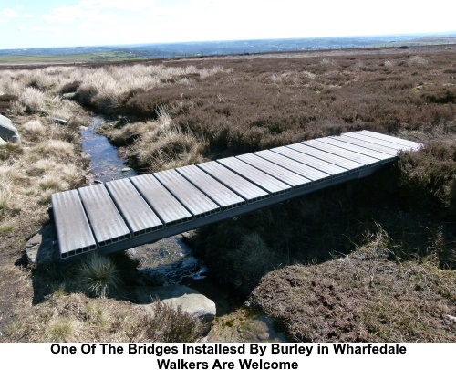One of the bridges installed by Burley in Wharfedale Walkers Are Welcome group.