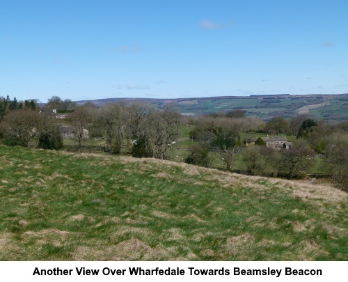 A view over the Wharfe Valley to Beamsley Beacon.