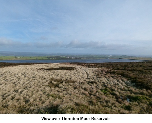 View over Thornton Moor reservoir