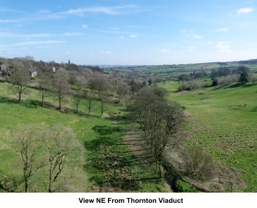 View NE from Thornton viaduct